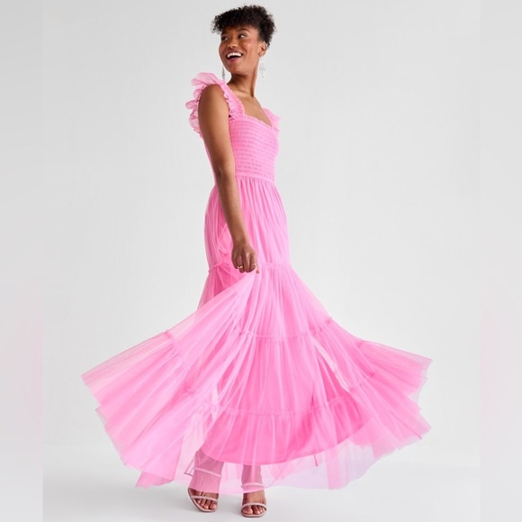 Francesca's Collections Pink Maxi Dress NWT - Picture 3 of 7